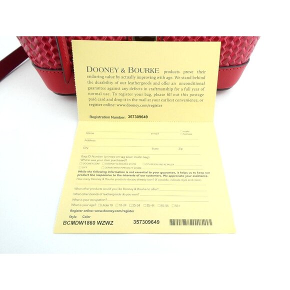 Dooney & Bourke Strawberry Small Hobo Crossbody Purse NWT - Picture 9 of 10